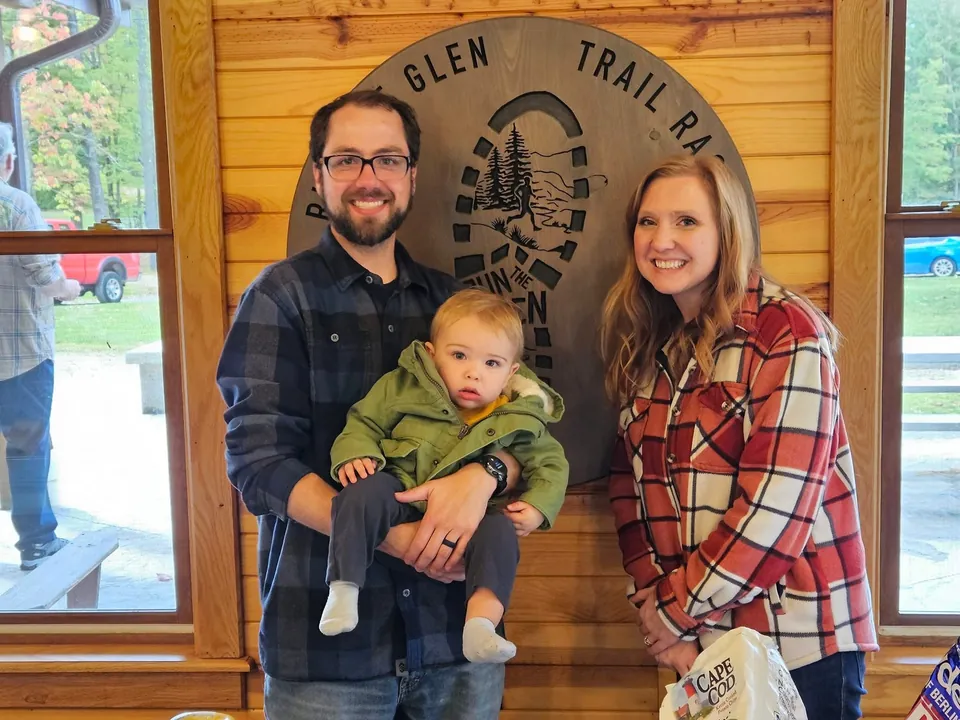 A young family at the adult retreat