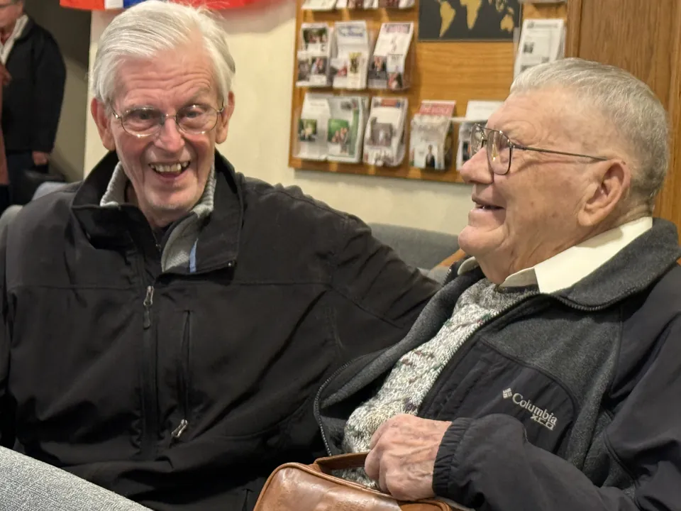Longtime members visiting together